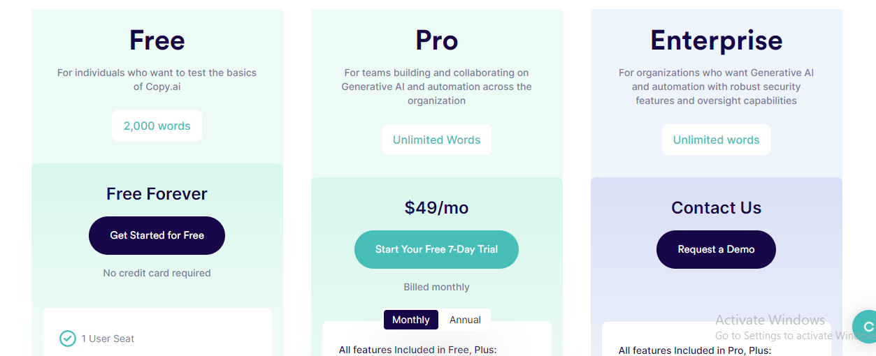 Limitations of Copy.ai