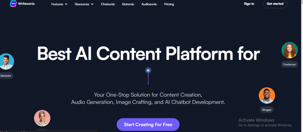 What is the use of Writesonic?