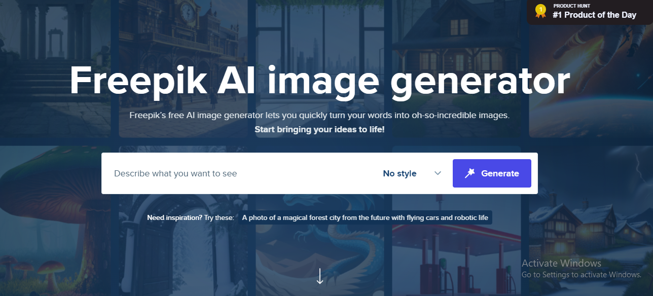 What is freepik ai image generator