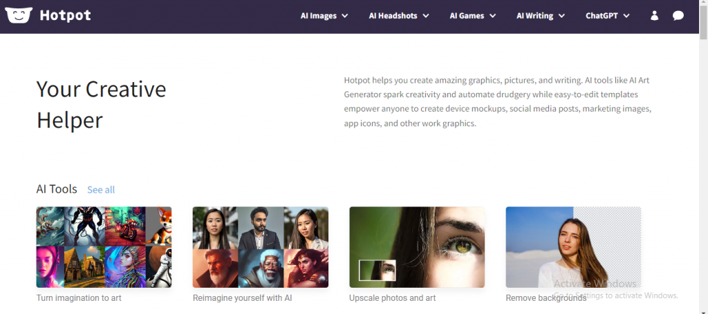 what is hotpot.ai and what can it do