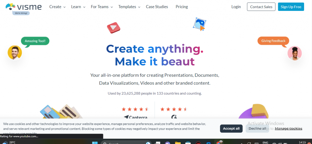 What is Visme used for