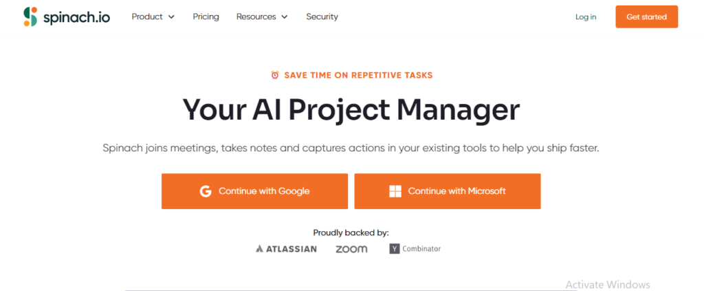spinach.io reviews – Write Notes ( Meeting Notes )